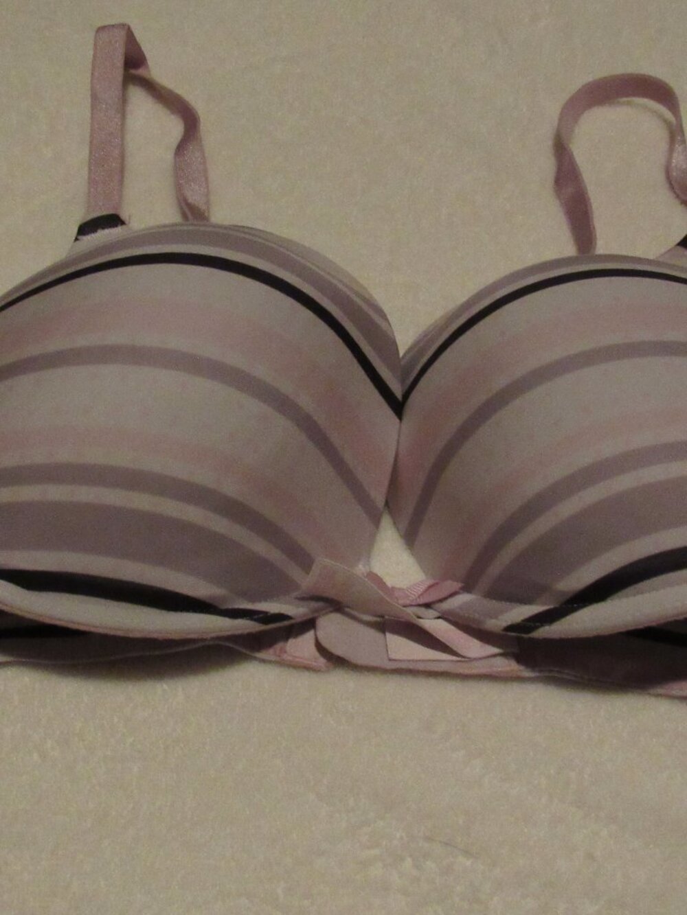 Victoria's Secret Padded Stripe Bra 38C USED